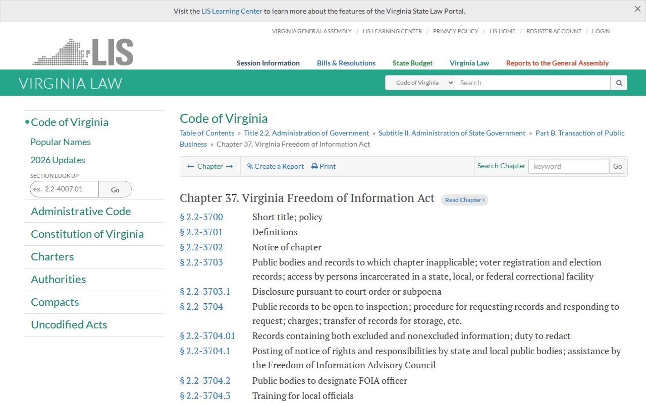 Lunenburg County active warrant records reference to Virginia public-record access rules
