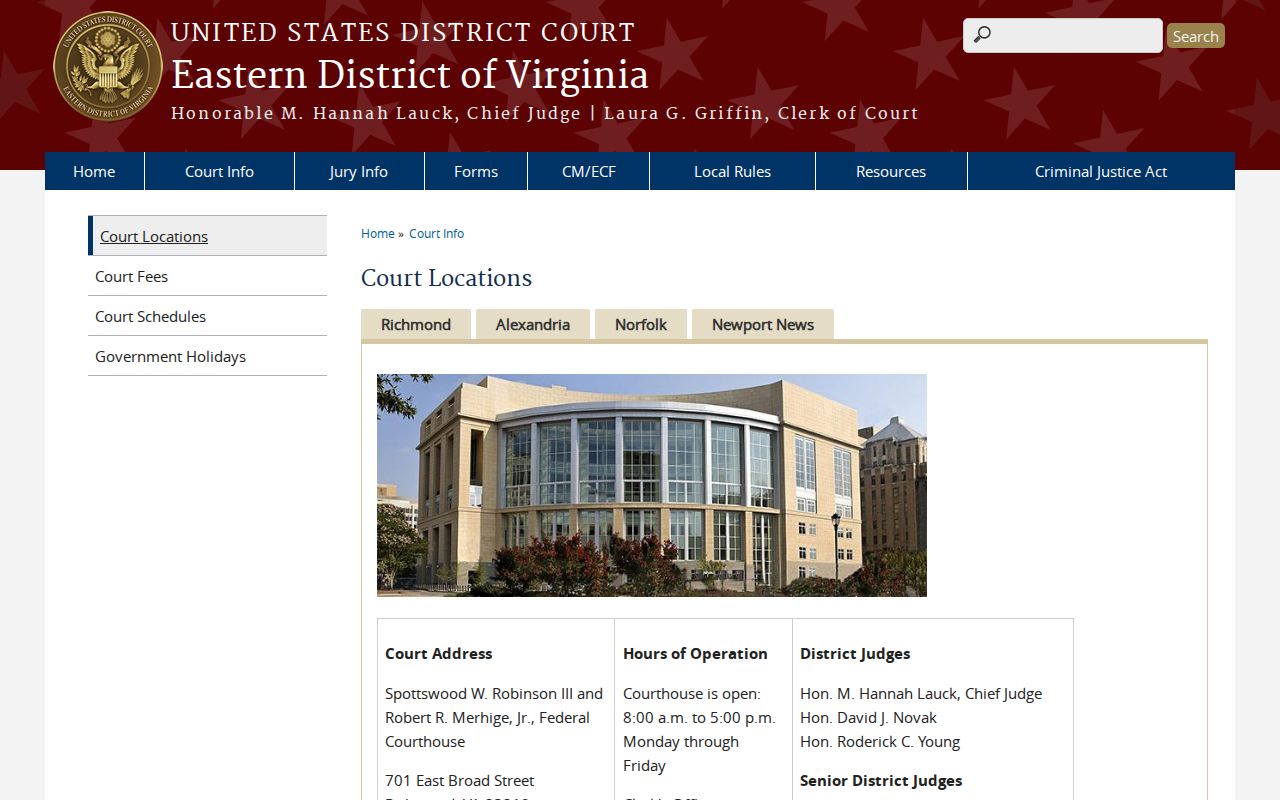 Lunenburg County warrant records reference to federal courthouse access in Richmond